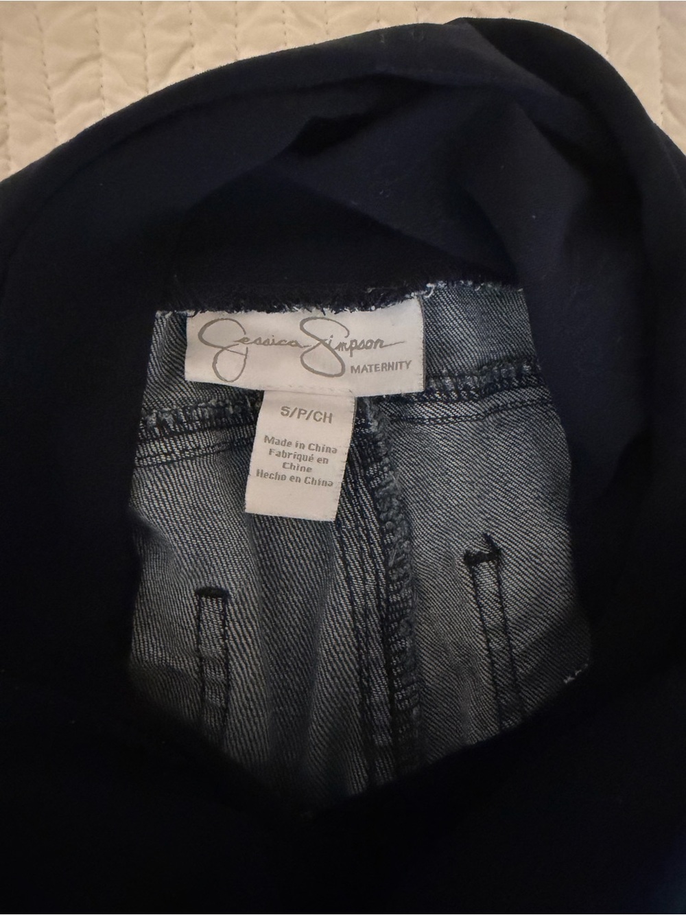 Jessica Simpson Maternity Jeans with Dark Blue Waistband